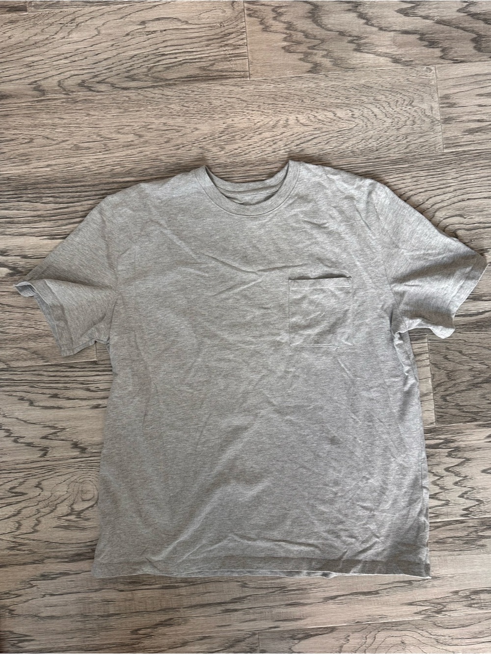 Goodfellow & Co Light Gray Crew Neck Pocket Tee